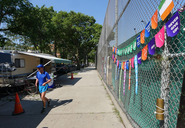 Forty miles from the finish, 2015